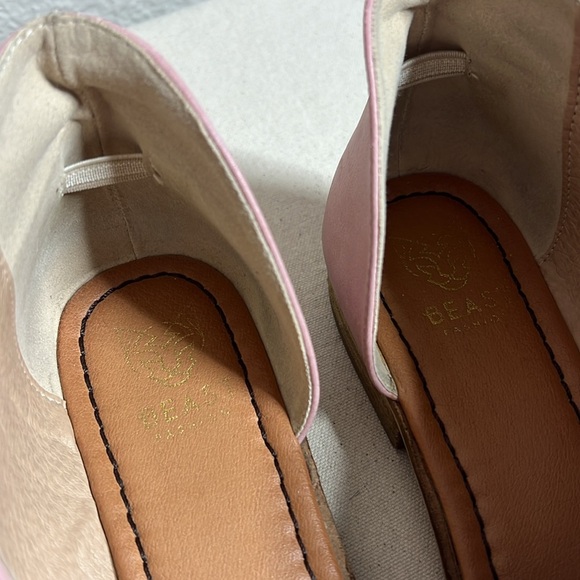Beast Fashion Blush Pink Open-Toe Flats - Size 7 - Picture 10 of 11